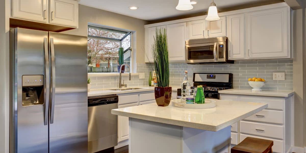 clean and staged kitchen